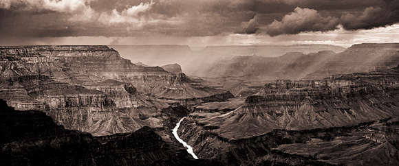 Clear Winter Storm in the Grand Canyon