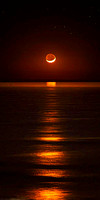 Red Moonset