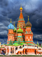 Stormy St. Basil's Moscow