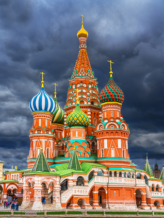 Stormy St. Basil's Moscow